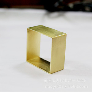 Cubiertas para Patas de Muebles de Aleación de Zinc, 60x60x30mm, Acabado Cobre Imitación Cepillado, Herrajes Modernos para Muebles - Product Image 4