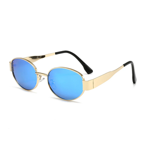 <span class=keywords><strong>2025</strong></span> xu hướng sang trọng UV400 Thiết kế kính mát biểu tượng tùy chỉnh chất lượng cao không gỉ khung trong Blue & Black tac Shades Sunglasses - Product Image 2