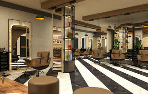 Estación de Barbería y Peluquería Moderna Personalizada para Tiendas Completas |   Conjunto de Muebles para Salón |   Diseño de Interiores para Salón de Belleza Integral - Product Image 2