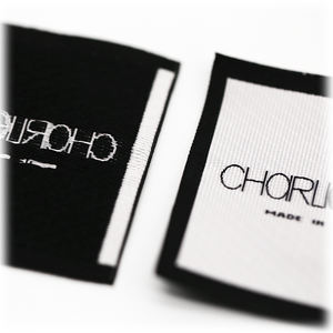 Miếng Dán Nhãn Damask Thương Hiệu Tùy Chỉnh Chất Lượng Cao Miếng Dán Nhãn Vải <span class=keywords><strong>Cotton</strong></span> Hữu Cơ Nhãn Dệt Satin Cho Hàng May Mặc - Product Image 3