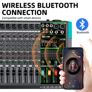 Mixer Audio Professionale Biner PA12, Scheda Sonora con Console di Mixaggio USB, Effetto Riverbero Integrato <span class=keywords><strong>da</strong></span> 256, Mixer Audio a 12 Canali - Product Image 2