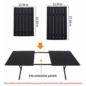 Ensemble de table pliante en aluminium léger, réglable en hauteur, durable, moderne <span class=keywords><strong>et</strong></span> portable pour l'extérieur, de la marque Liveer OEM. - Product Image 3