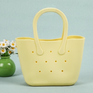 Sac de plage léger et coloré en EVA pour enfants, à porter à la main ou en bandoulière, avec fermeture éclair, doublure en PVC, lavable, idéal pour les promenades printanières et estivales - Product Image 4