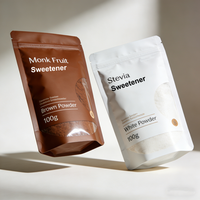 Vente en gros d'usine 25KG en vrac Extrait de fruit du moine biologique Erythritol / Extrait de stévia Mélange d'érithritol Édulcorant en poudre