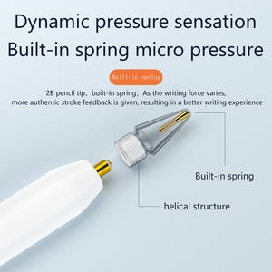 Hochwertige Bleistiftspitzen-Ersatz für Apple Pencil Spitze Beste Passform für Generation 1 und 2 Weißes Kieselgel - Product Image 4