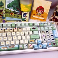 Jeu de touches de clavier mécanique personnalisées pour filles, thème dessin animé mignon, Sunny PBT, sublimation thermique, 128 touches