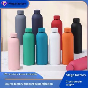 Botella de Agua Deportiva Personalizada, Libre de BPA, Ecológica, de Acero Inoxidable Aislado de 500 ml, con Recubrimiento de Goma Suave al Tacto, Termo - Product Image 4