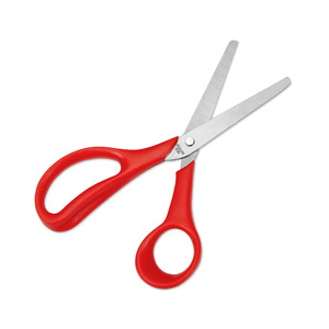 Left Hand Right Hand Student Scissors Stainless Steel Red Green Straight Head Office Paper Craft Cutting Home Use - Product Image 3