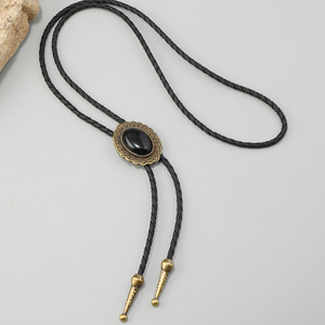 <span class=keywords><strong>Cravate</strong></span> pour hommes Vintage Western <span class=keywords><strong>Cowboy</strong></span> Bolo <span class=keywords><strong>Cravate</strong></span> pour hommes Pendentif géométrique Noir PU Cuir Corde <span class=keywords><strong>Cravate</strong></span> Femmes Collier Accessoires - Product Image 5