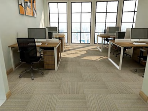 Alfombra Decorativa Ecológica de PP de Último Diseño, Alfombra Comercial para Oficina, Baldosas de Alfombra de Alta Densidad Resistentes al Fuego - Product Image 6