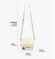 Sac à main de luxe haut de gamme en cuir véritable pour femme, sacoche demi-lune à bandoulière, petit sac polyvalent pour femme