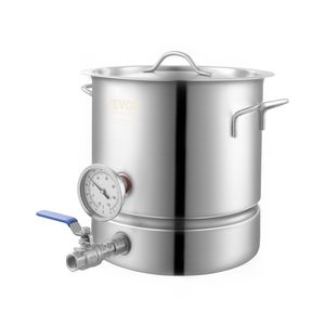 DB, venta al por mayor, hervidor de acero inoxidable de 5 galones, olla de cerveza inferior de tres capas con suministros de elaboración casera para uso doméstico - Product Image 1