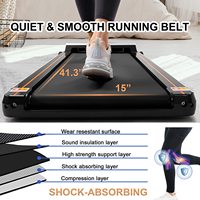 Tapis de course électrique compact pour usage domestique sous le bureau, avec télécommande et écran LED, idéal pour la marche, le jogging, la salle de sport et le bureau