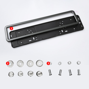 Prix de gros Cadre de plaque d'immatriculation de voiture en plastique vierge de taille européenne imperméable et durable pour voitures - Product Image 5