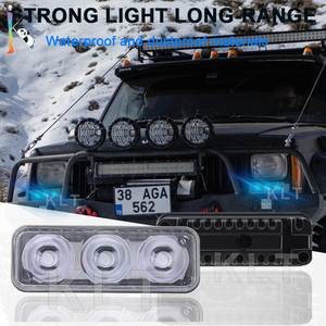 KLT araba modifiye genel <span class=keywords><strong>Led</strong></span> gündüz farları 3 <span class=keywords><strong>Led</strong></span> motosiklet ışıkları yanıp sönen uyarı ışıkları - Product Image 2