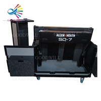 Boîtier de transport hydraulique Goodcase personnalisé en contreplaqué gris A&H SQ7 pour table de mixage numérique Flip Fly, pour sonorisation en direct