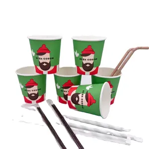 High Quality Custom Degradable Disposable Paper Cups Coffee Cups for Serving Cold Drinks
