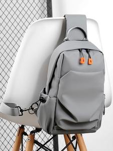 Bolso de un solo hombro Unisex de moda para hombre Material de nailon con forro de poliéster para uso diario en viajes y negocios - Product Image 4