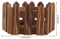 Support de jardinière rustique en bois FSC personnalisé, 3 pièces, pour extérieur/intérieur, pour garde-corps de fenêtre, balcon, clôture de jardin, pot de fleurs, seau à plantes, boîte à fleurs en bois