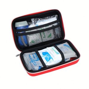 Trousse de premiers secours légère en EVA rouge, étanche, portable, grande capacité, sac d'urgence pour la maison et l'extérieur, personnalisable - Product Image 1