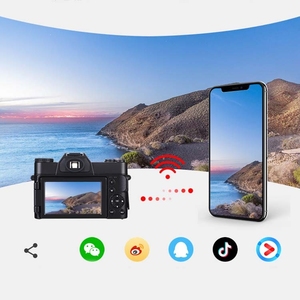 New 48 triệu pixel 3-inch hiển thị HD máy ảnh kỹ thuật số hỗ trợ mhdi/Wifi/TF thẻ Đen + Đặc biệt lensdelivery - Product Image 4