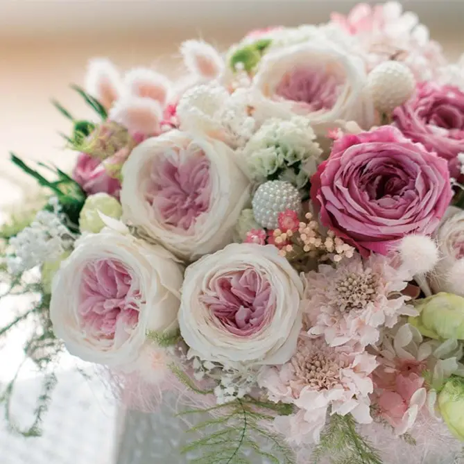 Festa della mamma Fleur di Alta Qualità Conservato Rosa rosa Austin per il Regalo di Nozze