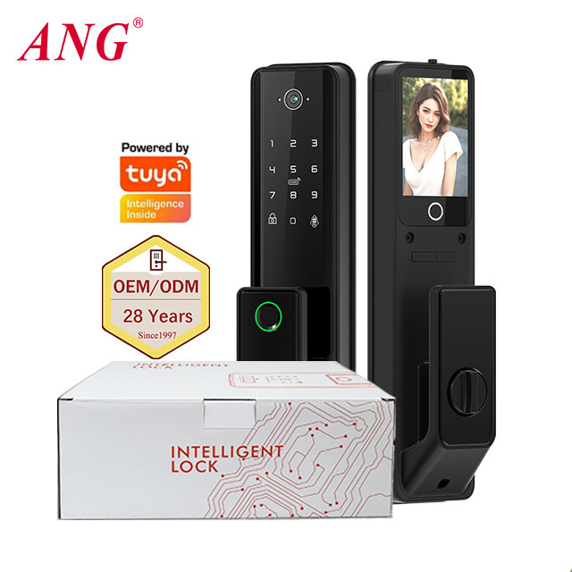 ANG Push Pull Door Lock with Camera 5050 Mortise Automatic Remote Digital Fingerprint Smart Lock Works with Tuya · image 6