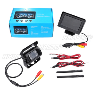 Sistema de Cámara de Visión Trasera Inalámbrica 2.4G para Automóvil, Cámara de Visión Nocturna con Monitor de 4.3 Pulgadas para Camiones y Remolques de 12-24V - Product Image 3