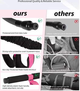 SILITE Attrezzo per Sit-up <span class=keywords><strong>con</strong></span> Tubo in Lattice ad Alta Elasticità, Pedale e Corde Elastiche per Allenamento di <span class=keywords><strong>Braccia</strong></span> e Vita - Product Image 2