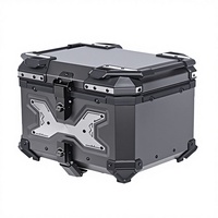 Boîte latérale arrière multifonctionnelle personnalisée 45/55L à dégagement rapide pour moto et voiture électrique en alliage d'aluminium, étanche, vente en gros
