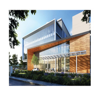 Plan de maison préfabriquée modulaire en conteneur moderne chinois avec cadre en acier et verre trempé, installation rapide et durée de vie de 50 ans
