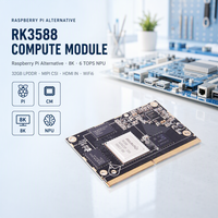 Alternatif Raspberry Pi ARM 8K 6 TOPS NPU 32GB LPDDR MIPI CSI dengan 2x Gigabit WiFi6 Debian 11 RK3588 System on Module