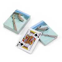 Producteur design personnalisé logo des deux côtés Cadeau promotionnel Jeu Poker Cartes impression sur demande cartes à jouer de haute qualité