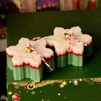 Sechs-Sterne-Schneeflocken-Duftkerze, personalisiert, kreatives Geschenk für Feiertage, Weihnachtsfeiern, Diwali, Vatertag, Sojawachs