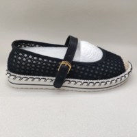 Chaussures de marche pour femmes en gros, espadrilles personnalisées pour femmes, dessus en maille respirante, semelle en PVC antidérapante, chaussures décontractées confortables