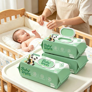Productos <span class=keywords><strong>para</strong></span> Bebés Chinos, Paquete Grande Personalizado de <span class=keywords><strong>Toallitas</strong></span> Húmedas <span class=keywords><strong>para</strong></span> Bebé Extra Suaves de Agua Pura con Diseño de Panda, 15x20cm, Sin Fragancia - Product Image 4