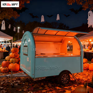 2026 Trucks Fully Equipped Bubble Tea Trailer With <b>Grill</b> Fryers Street Food Cart - Product Image 4