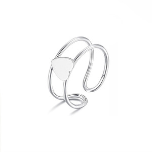 Bagues d'orteil ouvertes ajustables en acier inoxydable étanche et inaltérable, motif cœur et étoile, pour femmes et jeunes filles, bijoux de pied pour l'été et la plage - Product Image 2