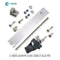 Kit de panneaux chinois Bentai C-BOX ZSTC avec poignée IEL et tissu de blindage noir 3U 4HP, unités enfichables 20848-585
