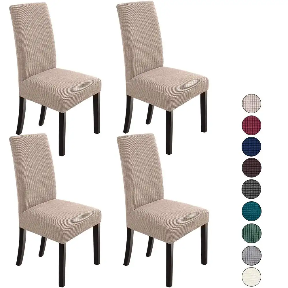 Neue Großhandel individualisierbare abnehmbare waschbare Stuhlhussen für Esszimmerstühle Stretch-Parson-Stuhl Schublade