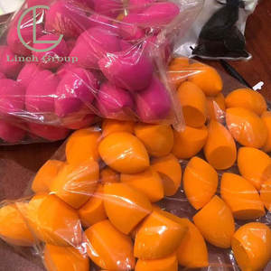 Ensemble d'éponges de maquillage sans latex, couleur neutre, avec nettoyeur de pinceaux, éponge de maquillage violet foncé - Product Image 3