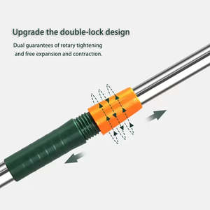 Lavavetri in Plastica a Doppia Faccia con Manico in Acciaio Inossidabile e Gomma, Strumenti per la Pulizia del Vetro Domestico e Raschietto Tergivetro - Product Image 5