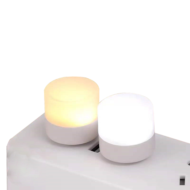 Factory Direct Mini USB LED Night Light Eye Protection Small USB Plug Lamp Warm/White Light Color Light Bulb for Indoor