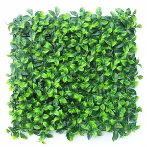 High Quality Manufacture Plastic Artificial Boxwood Hedge Artificial Green Grass Wall For Garden/Shop/Hotel Decoration