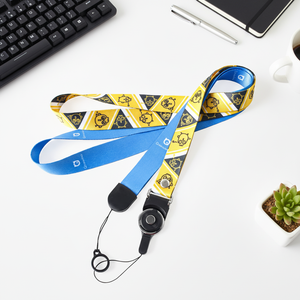 Custom Eco-Friendly Polyester Lanyards with Logo Dye Sublimation Printing Badge Holder Hook Neck Strap for Trade Shows