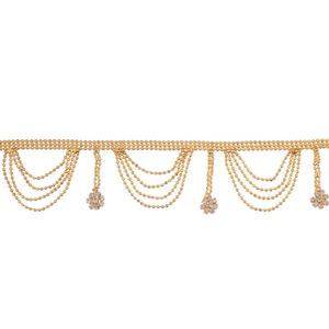 Cinturón de cintura de cristal chapado en oro multicapa, cadena de vientre, joyería nupcial para fiesta - Product Image 2