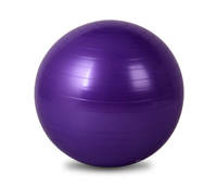 Ballon de yoga en PVC antidéflagrant 45 cm, lisse, gonflable, pour fitness, équilibre, exercices, Pilates, entraînement, équipement de gym, vente en gros