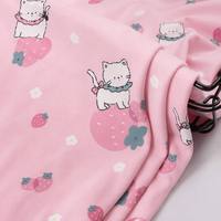 Sous-vêtements thermiques en tissu tricoté extensible en soie de lait imprimé numériquement, respirant et antistatique, directement de l'usine |   Fleurs pour filles et garçons