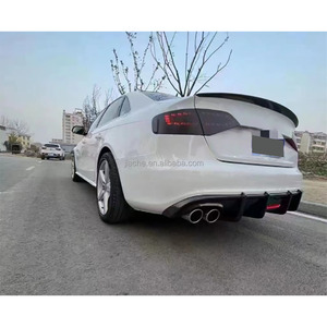 Diffusore Posteriore in Fibra di Carbonio per <span class=keywords><strong>Audi</strong></span> <span class=keywords><strong>A4</strong></span> B8 <span class=keywords><strong>Sline</strong></span> S4 2009-2012, Protezione Paraurti Posteriore Non Standard in FRP - Product Image 3