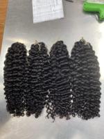 Extensions de cheveux humains 100% vierges vietnamiens bruts, bouclés profonds, pour tresses au crochet style bohème, qualité supérieure, 100g en vrac, sans nœuds